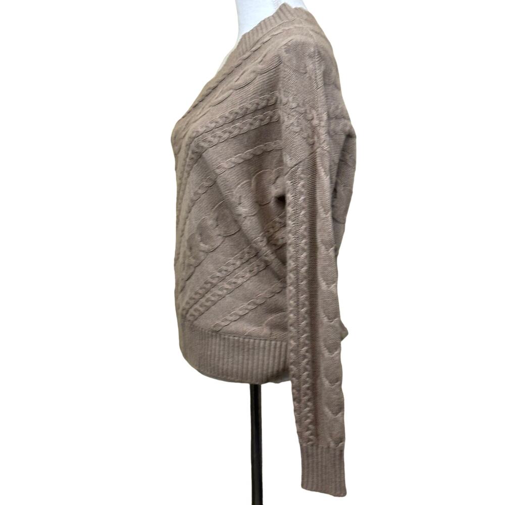 L'Agence Zoey one shoulder cable sweater, medium, minimalist, classic, simple - Picture 4 of 6